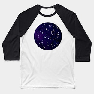 Constellations on a starry night Baseball T-Shirt